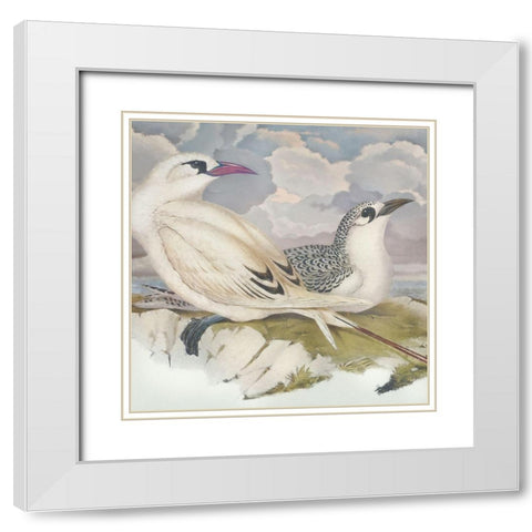 Surf and Sand II White Modern Wood Framed Art Print with Double Matting by Hunziker, Steve