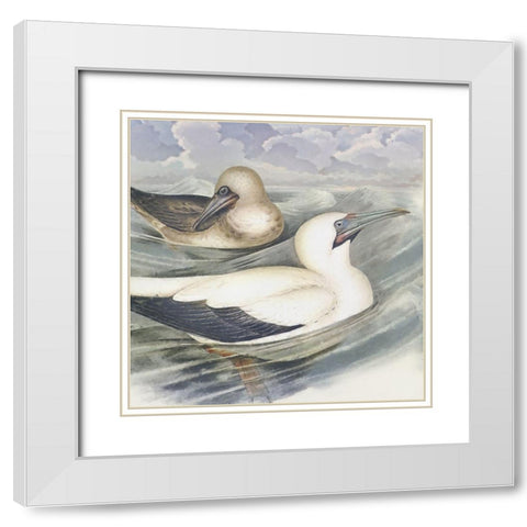 Surf and Sand III White Modern Wood Framed Art Print with Double Matting by Hunziker, Steve