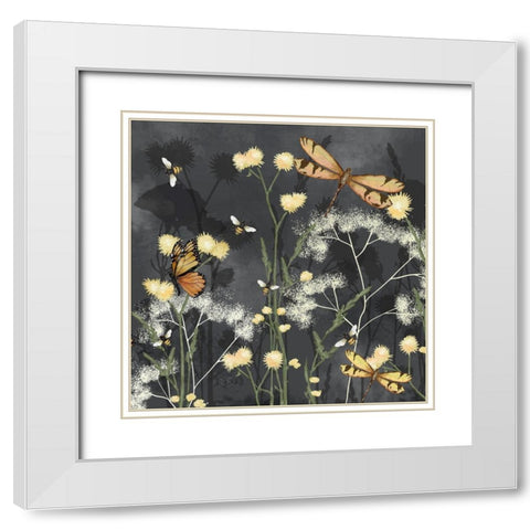 Garden Magic I White Modern Wood Framed Art Print with Double Matting by Reynolds, Jade