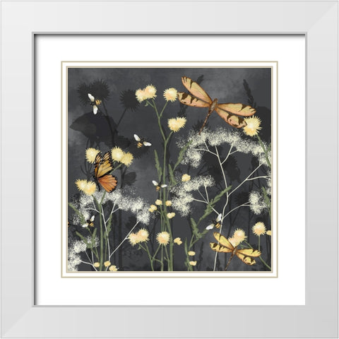Garden Magic I White Modern Wood Framed Art Print with Double Matting by Reynolds, Jade