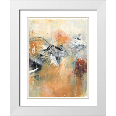 Frozen Spring II White Modern Wood Framed Art Print with Double Matting by Combs, Joyce
