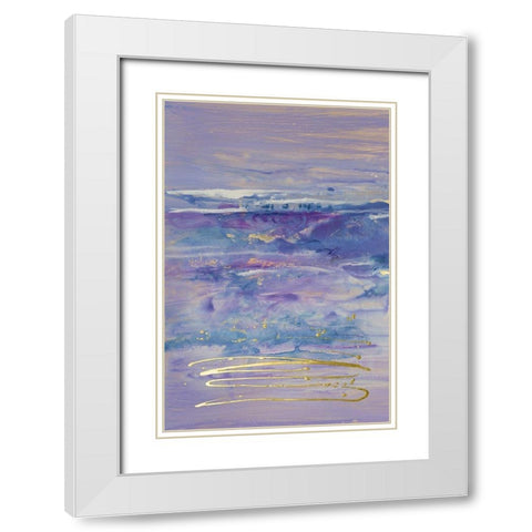 Canyon and Hill I White Modern Wood Framed Art Print with Double Matting by Combs, Joyce