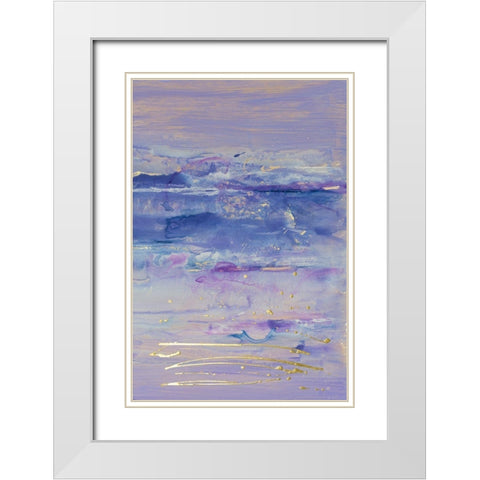 Canyon and Hill II White Modern Wood Framed Art Print with Double Matting by Combs, Joyce
