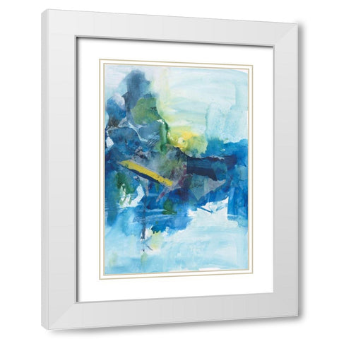 Skyward Bound II White Modern Wood Framed Art Print with Double Matting by Combs, Joyce