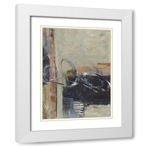 Rising Together II White Modern Wood Framed Art Print with Double Matting by Combs, Joyce
