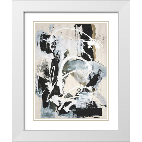 Natures Winterland I White Modern Wood Framed Art Print with Double Matting by Combs, Joyce