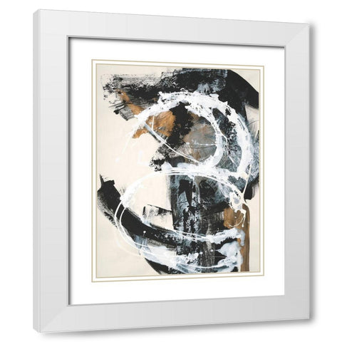 Natures Winterland II White Modern Wood Framed Art Print with Double Matting by Combs, Joyce