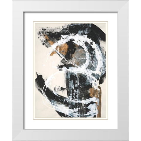 Natures Winterland II White Modern Wood Framed Art Print with Double Matting by Combs, Joyce