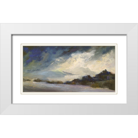 Seaside Sanctuary White Modern Wood Framed Art Print with Double Matting by Finch, Sheila