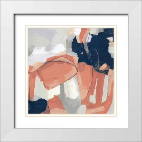 Sienna Cement I White Modern Wood Framed Art Print with Double Matting by Vess, June Erica