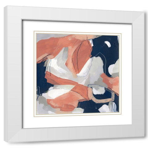 Sienna Cement III White Modern Wood Framed Art Print with Double Matting by Vess, June Erica