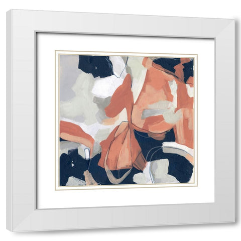Sienna Cement IV White Modern Wood Framed Art Print with Double Matting by Vess, June Erica