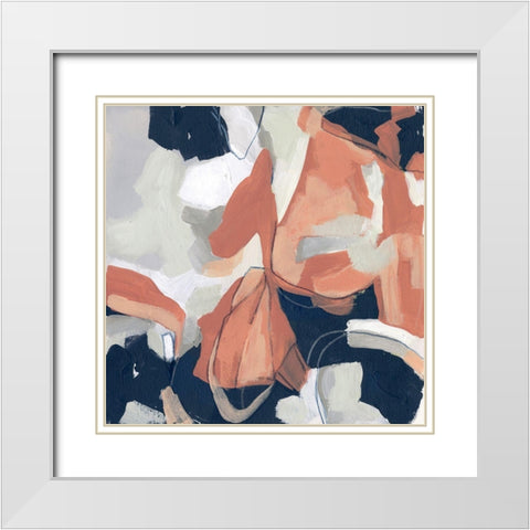 Sienna Cement IV White Modern Wood Framed Art Print with Double Matting by Vess, June Erica
