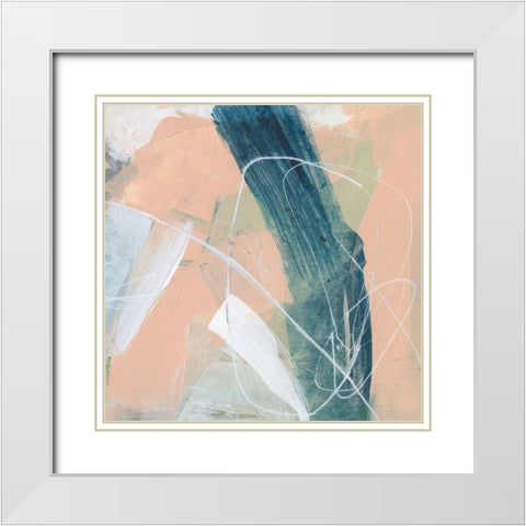 Bubblegum Pop II White Modern Wood Framed Art Print with Double Matting by Goldberger, Jennifer