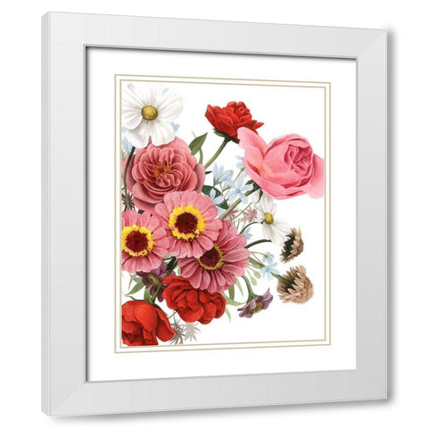 Modern Arrangement I White Modern Wood Framed Art Print with Double Matting by Popp, Grace