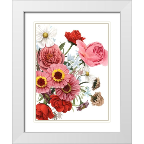 Modern Arrangement I White Modern Wood Framed Art Print with Double Matting by Popp, Grace