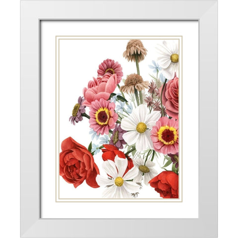 Modern Arrangement II White Modern Wood Framed Art Print with Double Matting by Popp, Grace