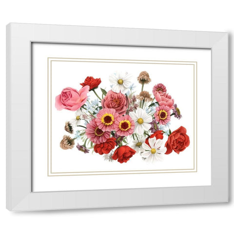 Modern Arrangement III White Modern Wood Framed Art Print with Double Matting by Popp, Grace