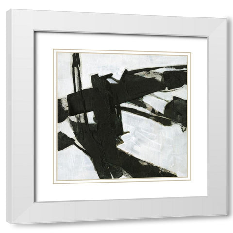 Ode an Kline I White Modern Wood Framed Art Print with Double Matting by Goldberger, Jennifer