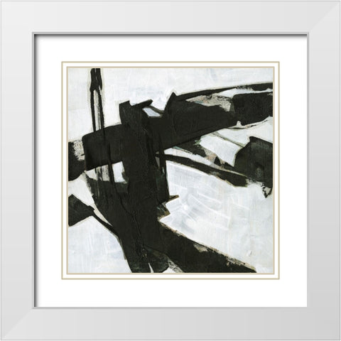 Ode an Kline I White Modern Wood Framed Art Print with Double Matting by Goldberger, Jennifer