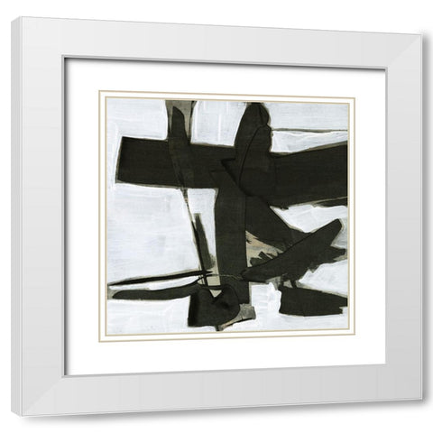 Ode an Kline III White Modern Wood Framed Art Print with Double Matting by Goldberger, Jennifer