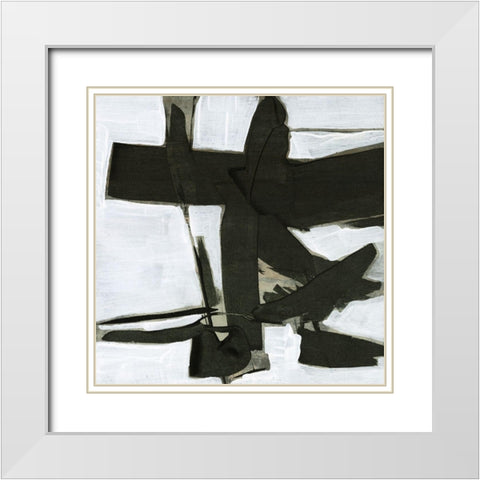 Ode an Kline III White Modern Wood Framed Art Print with Double Matting by Goldberger, Jennifer