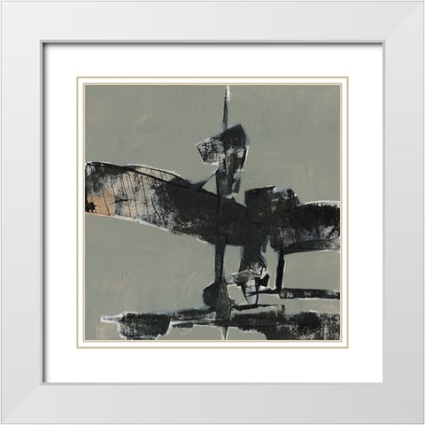 Ode an Kline IV White Modern Wood Framed Art Print with Double Matting by Goldberger, Jennifer