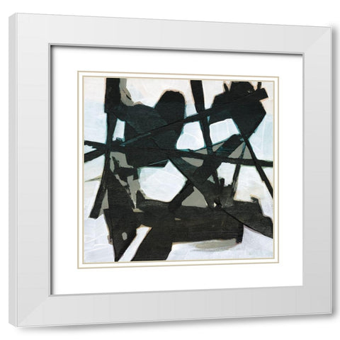 Ode an Kline V White Modern Wood Framed Art Print with Double Matting by Goldberger, Jennifer