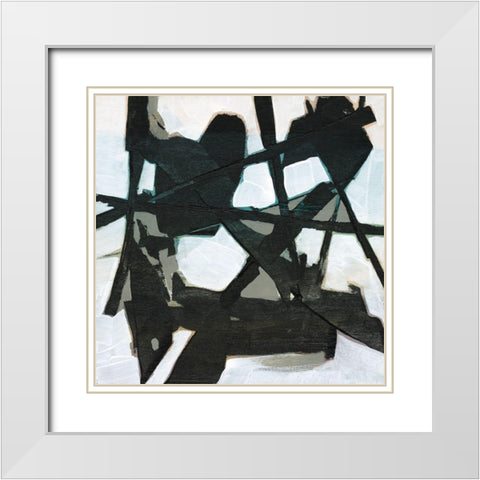 Ode an Kline V White Modern Wood Framed Art Print with Double Matting by Goldberger, Jennifer