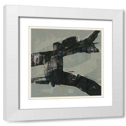 Ode an Kline VI White Modern Wood Framed Art Print with Double Matting by Goldberger, Jennifer