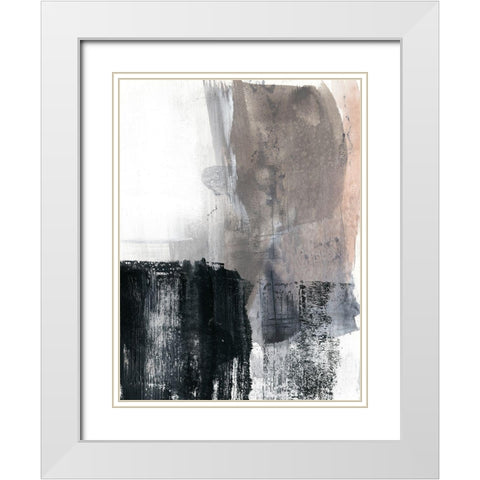 Ebonized I White Modern Wood Framed Art Print with Double Matting by Goldberger, Jennifer