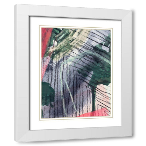 Angled Spaces II White Modern Wood Framed Art Print with Double Matting by Parker, Jennifer Paxton