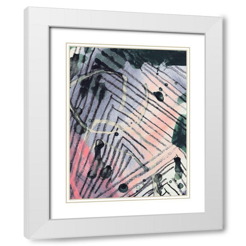 Angled Spaces IV White Modern Wood Framed Art Print with Double Matting by Parker, Jennifer Paxton