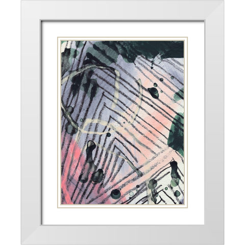 Angled Spaces IV White Modern Wood Framed Art Print with Double Matting by Parker, Jennifer Paxton