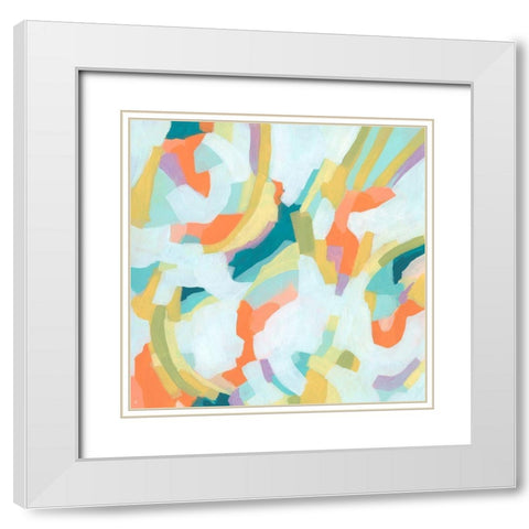 Sugar Sweep II White Modern Wood Framed Art Print with Double Matting by Vess, June Erica