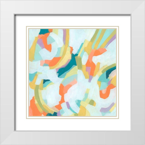 Sugar Sweep II White Modern Wood Framed Art Print with Double Matting by Vess, June Erica