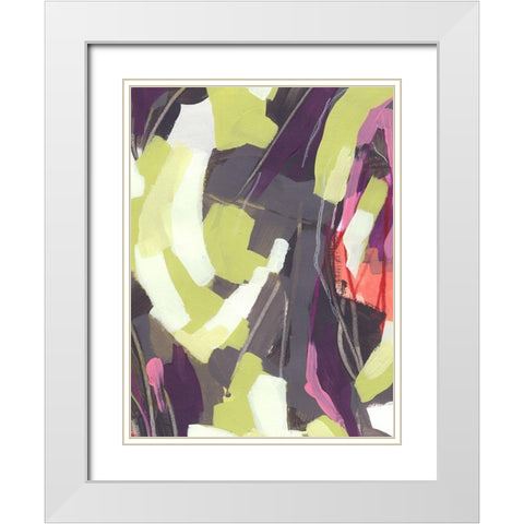 Martini Swirl II White Modern Wood Framed Art Print with Double Matting by Vess, June Erica