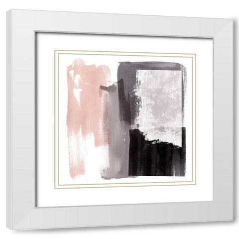 Coexistence VIII White Modern Wood Framed Art Print with Double Matting by Wang, Melissa