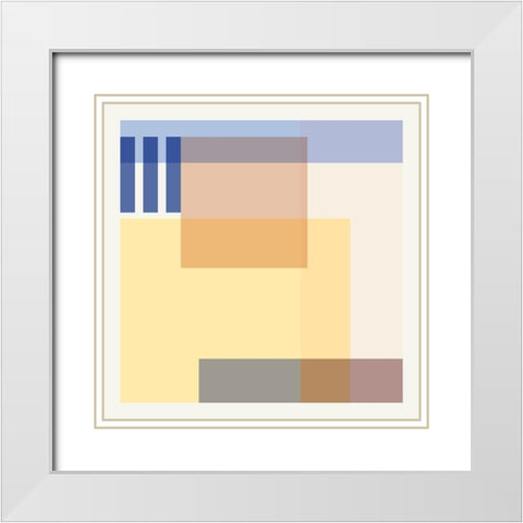 Hazy Days I White Modern Wood Framed Art Print with Double Matting by Wang, Melissa