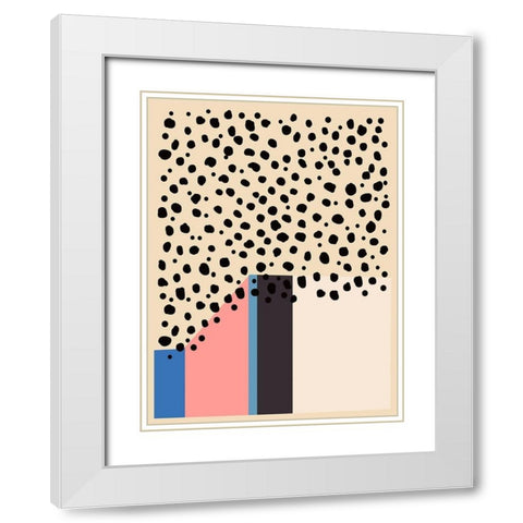 Color Studies I White Modern Wood Framed Art Print with Double Matting by Wang, Melissa