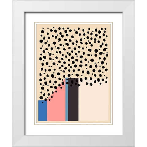 Color Studies I White Modern Wood Framed Art Print with Double Matting by Wang, Melissa