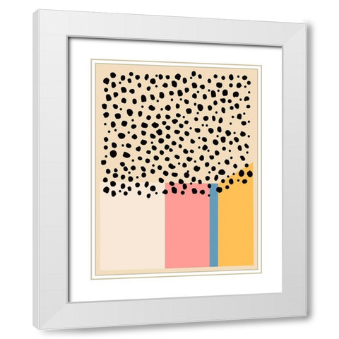 Color Studies II White Modern Wood Framed Art Print with Double Matting by Wang, Melissa