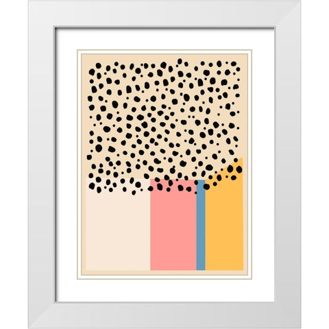 Color Studies II White Modern Wood Framed Art Print with Double Matting by Wang, Melissa