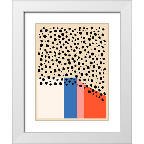 Color Studies III White Modern Wood Framed Art Print with Double Matting by Wang, Melissa