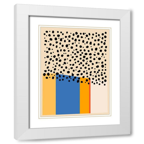 Color Studies IV White Modern Wood Framed Art Print with Double Matting by Wang, Melissa