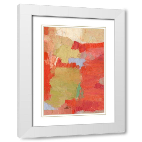 Bright Costa I White Modern Wood Framed Art Print with Double Matting by Jachimiec, Sue