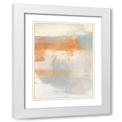 Amistie I White Modern Wood Framed Art Print with Double Matting by Jachimiec, Sue