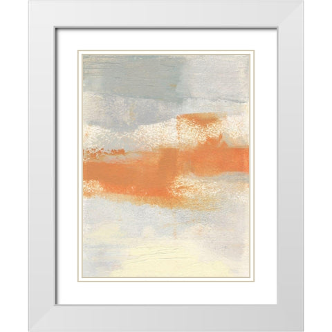 Amistie III White Modern Wood Framed Art Print with Double Matting by Jachimiec, Sue