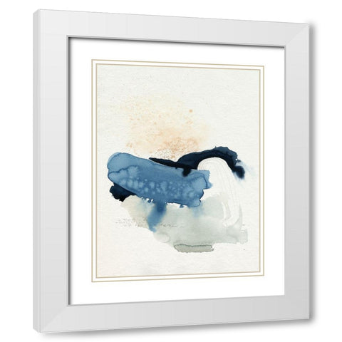 Deep Valley Blues II White Modern Wood Framed Art Print with Double Matting by Popp, Grace