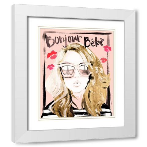 Shades of Style I White Modern Wood Framed Art Print with Double Matting by Parker, Jennifer Paxton